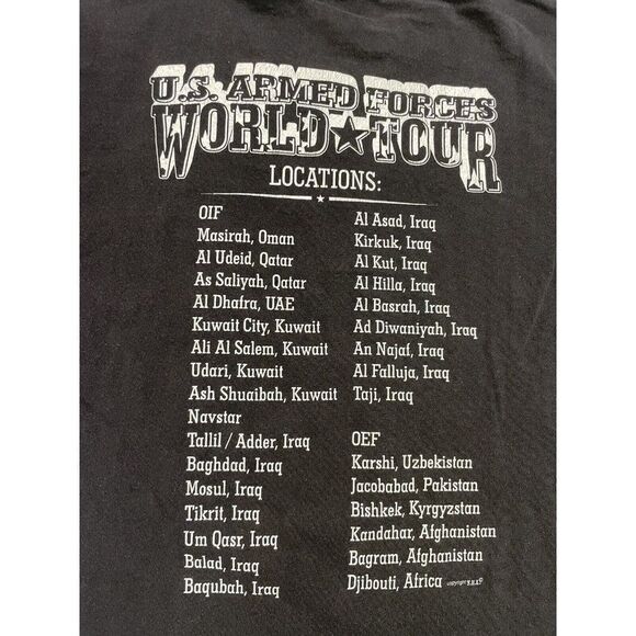 VINTAGE US Armed Forces World Tour Looking For A Few Good Iraq T-shirt Men Large - Picture 4 of 6